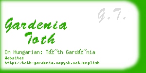gardenia toth business card